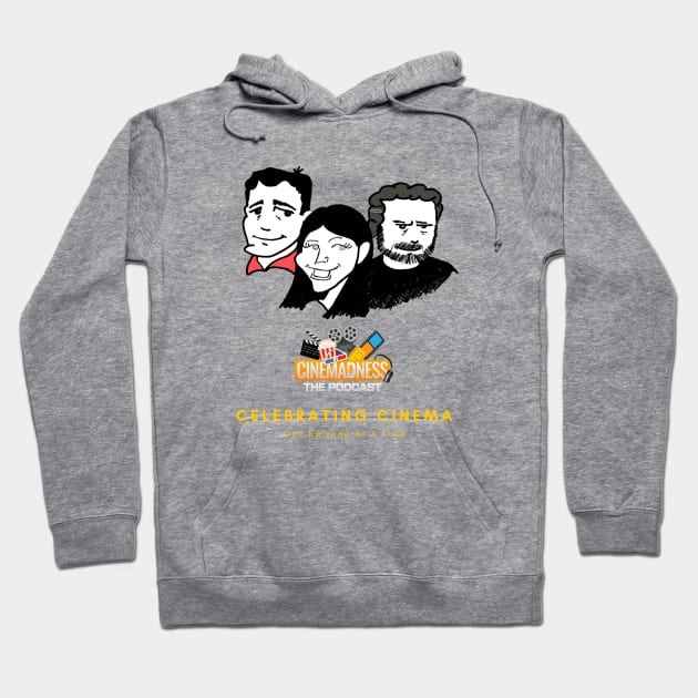 Cartoon Logo for Dark Colors Hoodie by CinemadnessPodcast